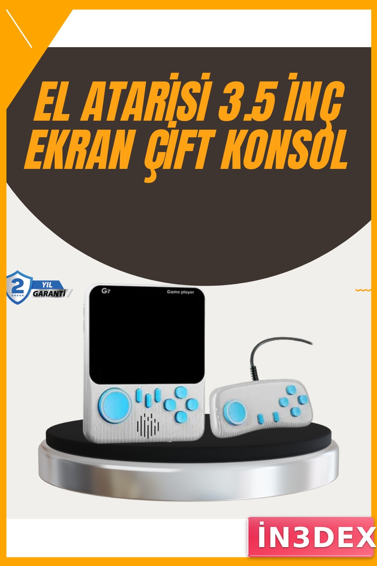 Taşınabilir Retro Oyun Konsolu 666 Oyun Çift Oyuncu TV Bağlantılı