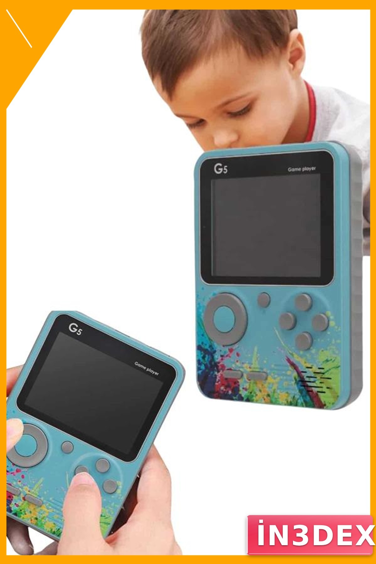 Taşınabilir Retro Oyun Konsolu 500 Oyunlu 3 İnç LCD Ekran