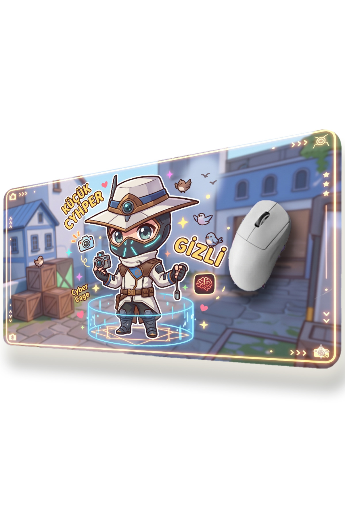 PLAYER MOUSE PAD CUTE VALORANT AGENTS MAIN CHARACTER (CYHPER) XL (80X30)|MSPD