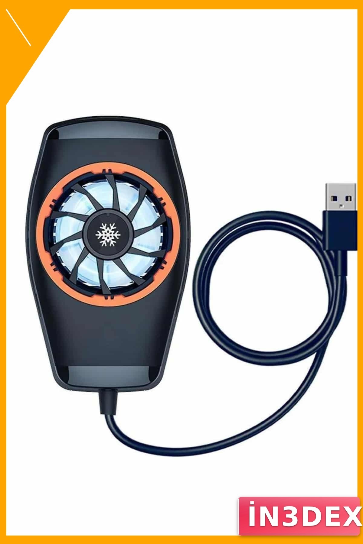 Mobil Cihaz Soğutucu Fan Radyatör Sessiz USB Güçlü Hava Akışı