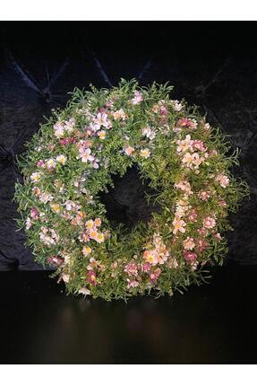 Söz 28 cm bahar çiçekli kapı süsü