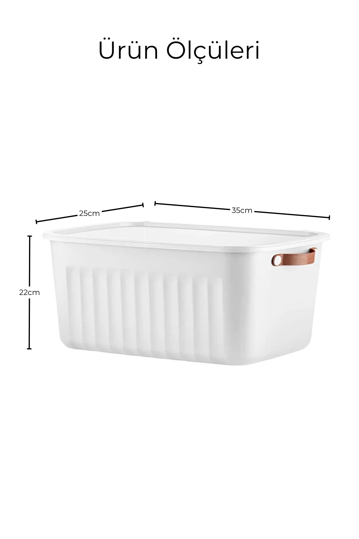 Nandy Home 3'lü Set Kapaklı Çok Amaçlı Saklama Kutusu 15 Litre