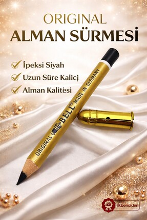 İlkbenaldim Orijinal Alman Sürmesi Made in Germany Siyah Göz Sürme Kalemi Kal...