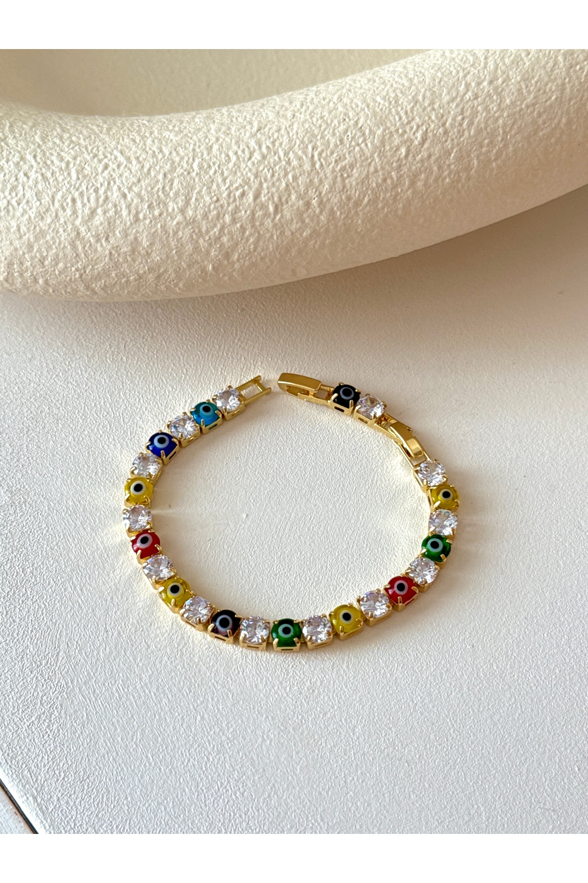 Steel Zircon Stone Waterway Bracelet