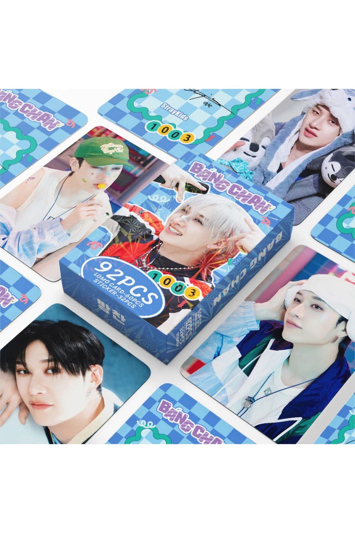 Kpop Dünyasi STRAY KIDS '' Bangchan '' Çift Yön Baskılı Lomo Card