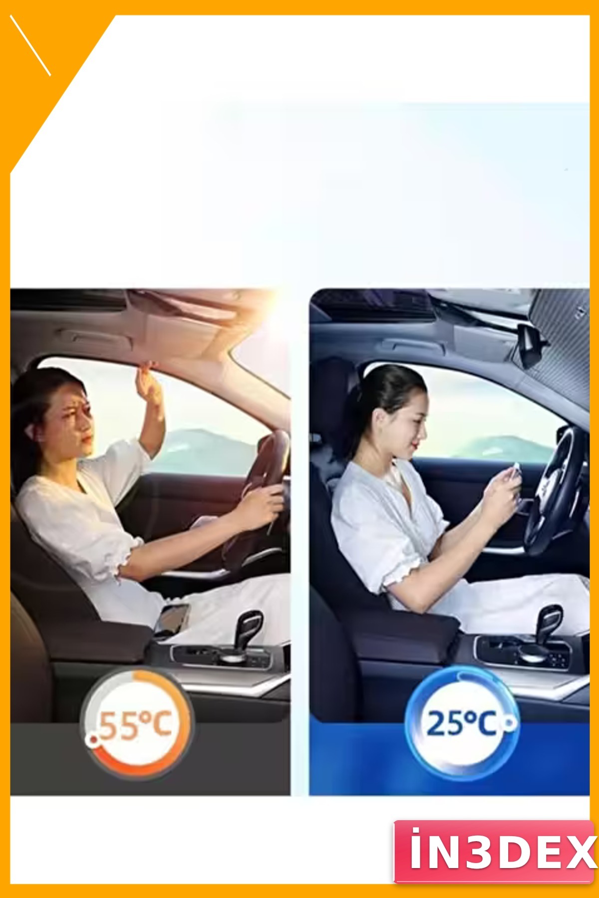 Oto Ön Cam Güneşlik Isı ve UV Koruyucu Katlanabilir