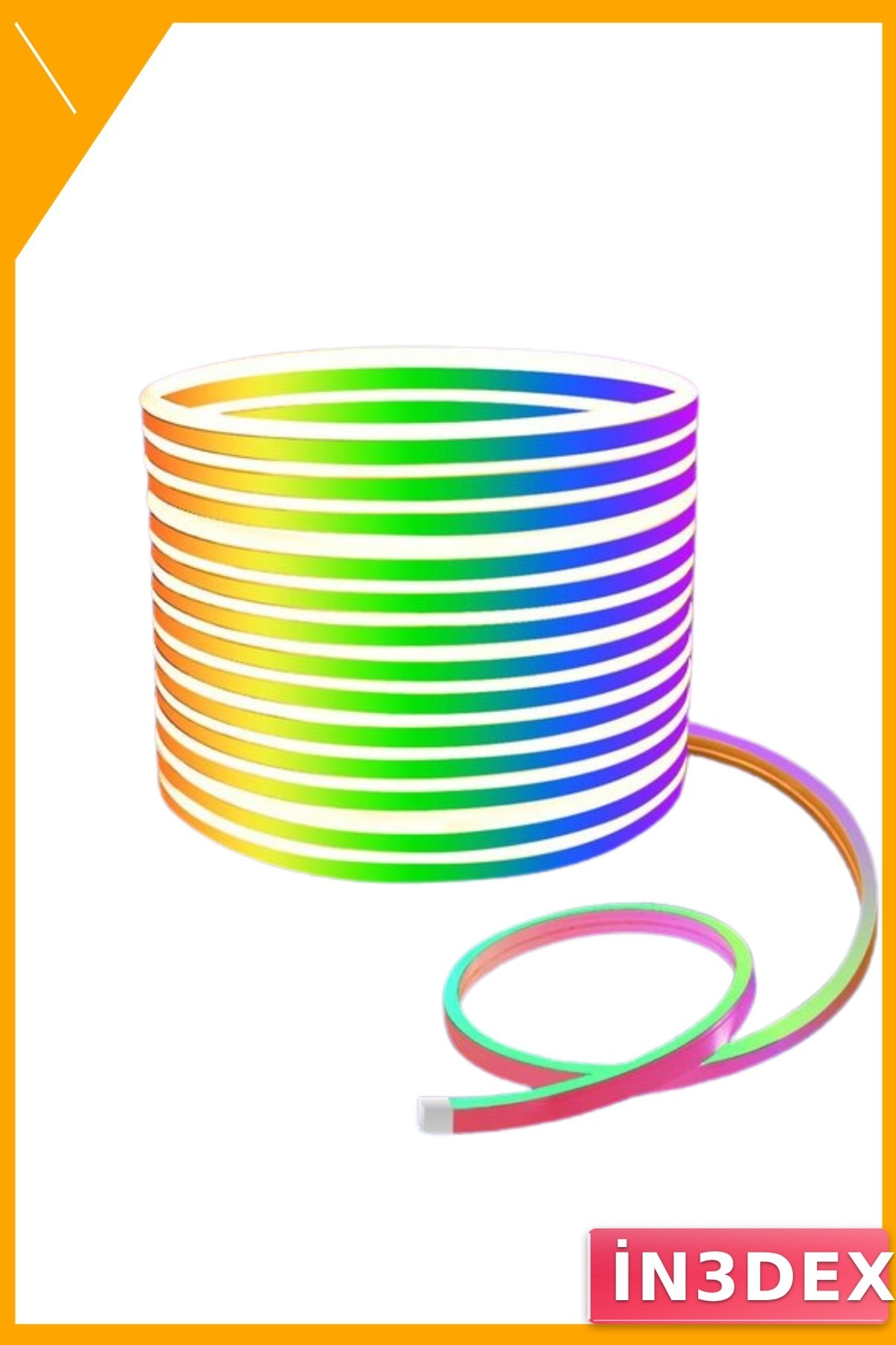 3M RGB LED Neon Şerit Işık USB Uzaktan Kumanda ve Uygulama Kontrollü