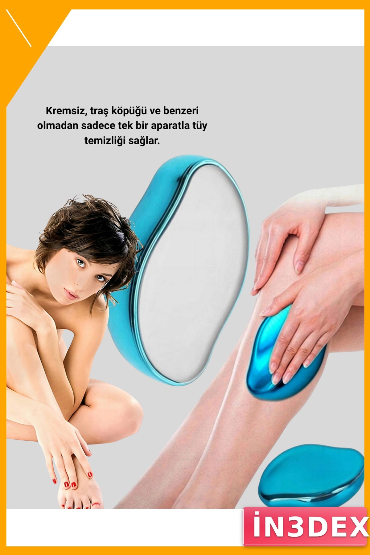 Kremsiz Kristal Tüy Alıcı Epilatör Yüz ve Vücut İçin