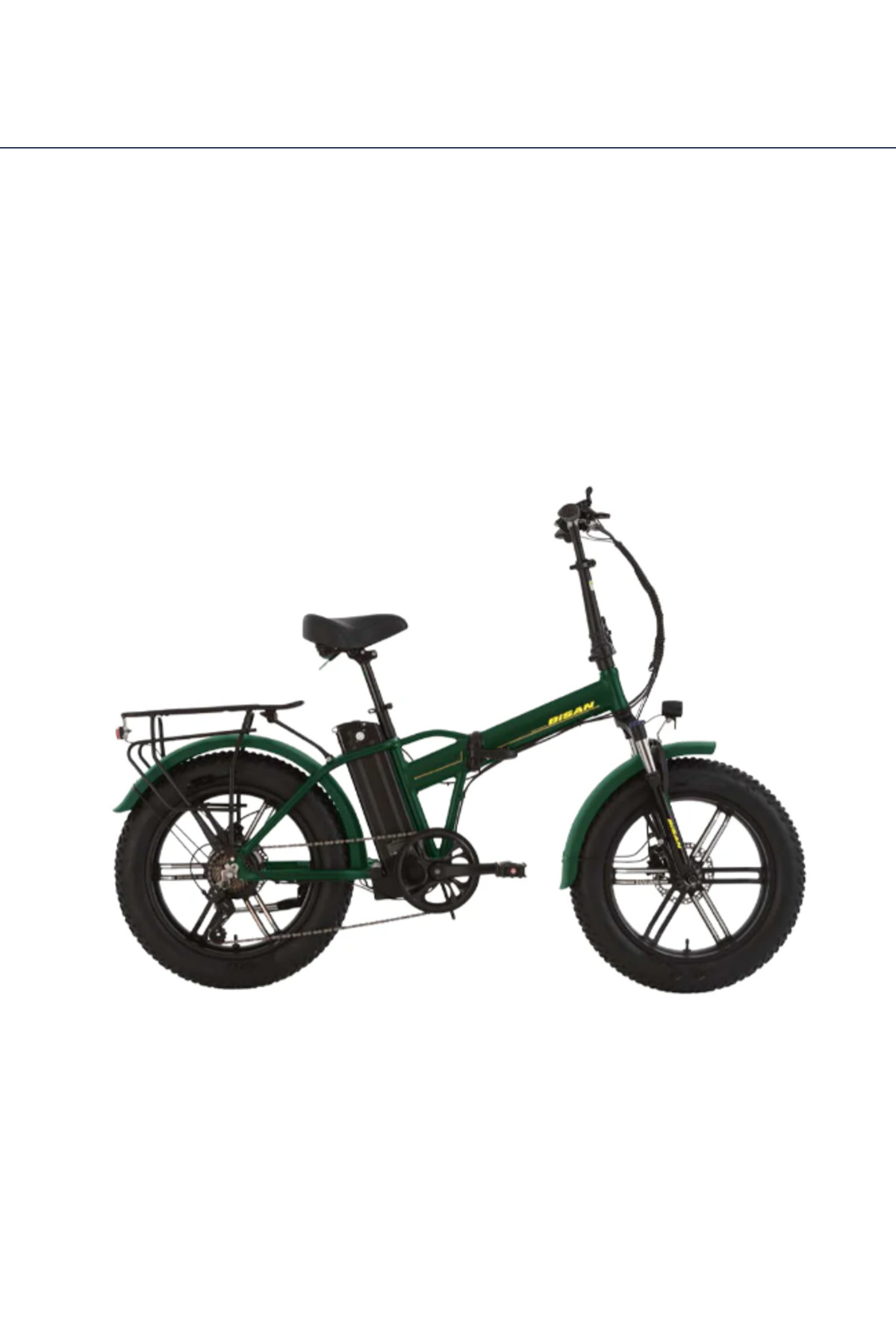 Bisan E-folding F3 Hd Fren 20 Jant 7 Vi̇tes Elektri̇kli̇ Bi̇si̇klet Haki̇ Yeşi̇l