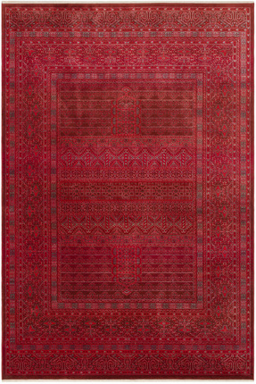 Cool Halı Panama Bordo Kırmızı Afgan Halı Vintage Etnik Desenli Premium Şık B...