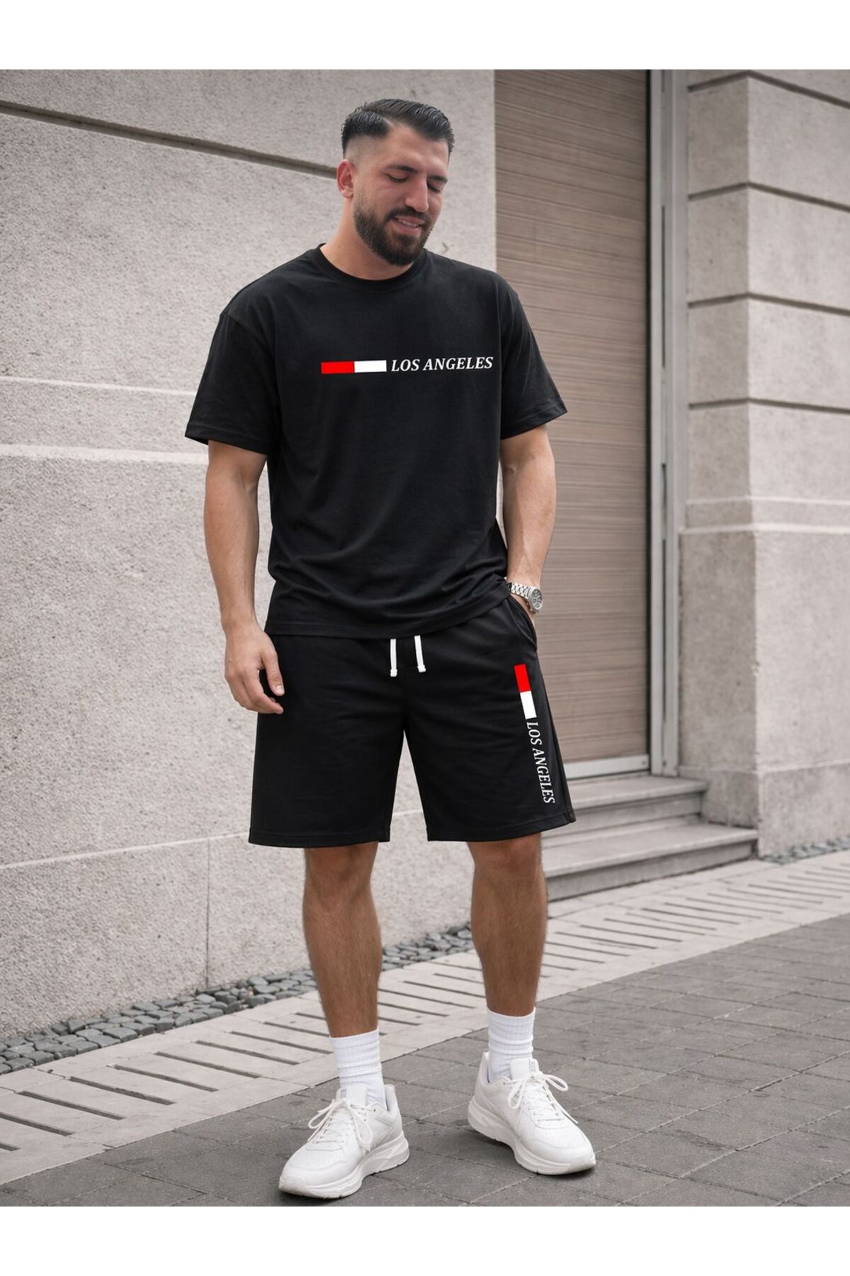 YK WEAR Унисекс комплект тениска и къси панталони