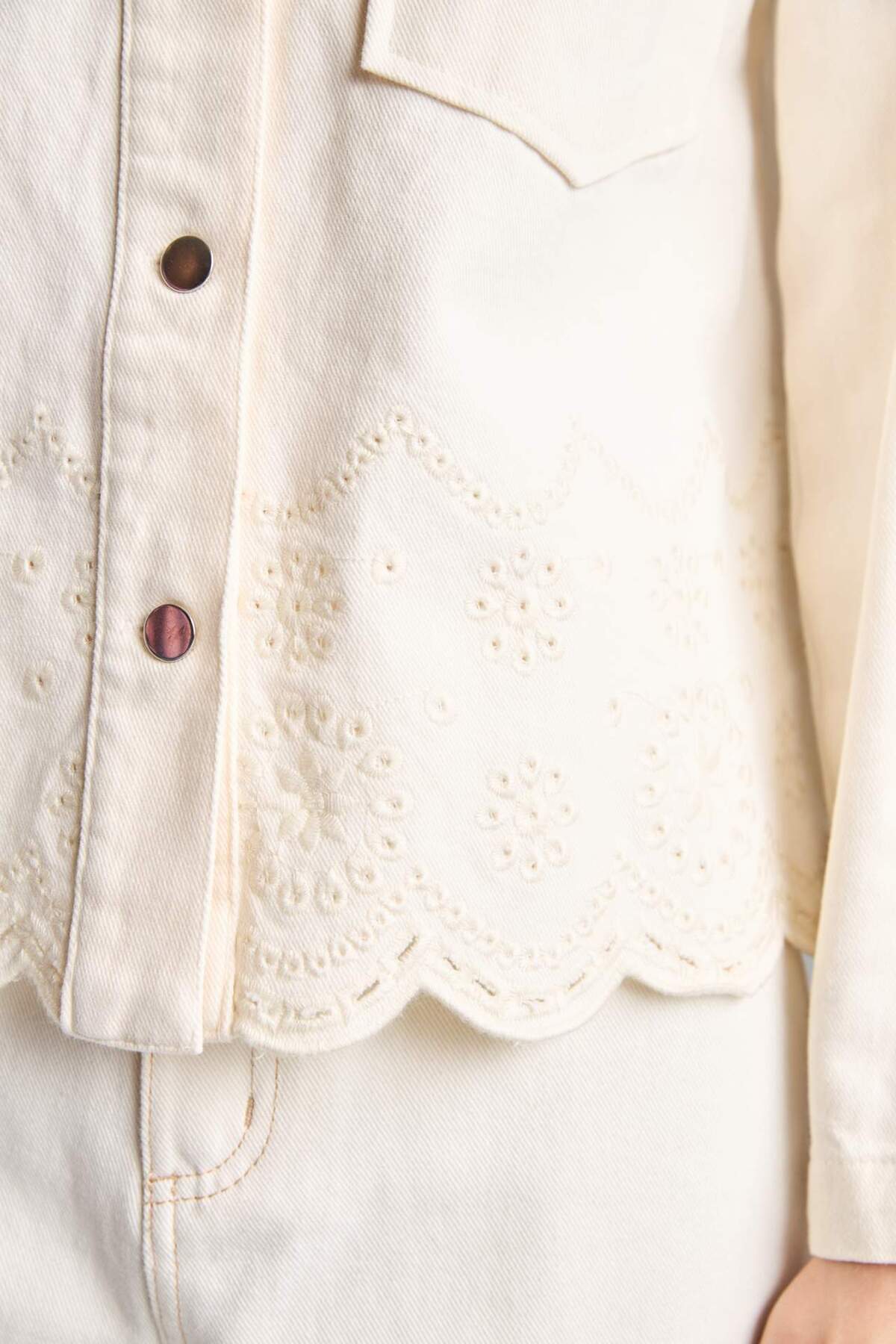 Defacto  Regular Fıt Gömlek Yaka Gabardin Blazer Ceket H2578AX26SM - Görsel 5