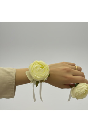 BTRENDY Büyük Şakayık 10 Adet Nedime Bilekliği,Özel Gün,Kına,Bride-Aksesuar Seti