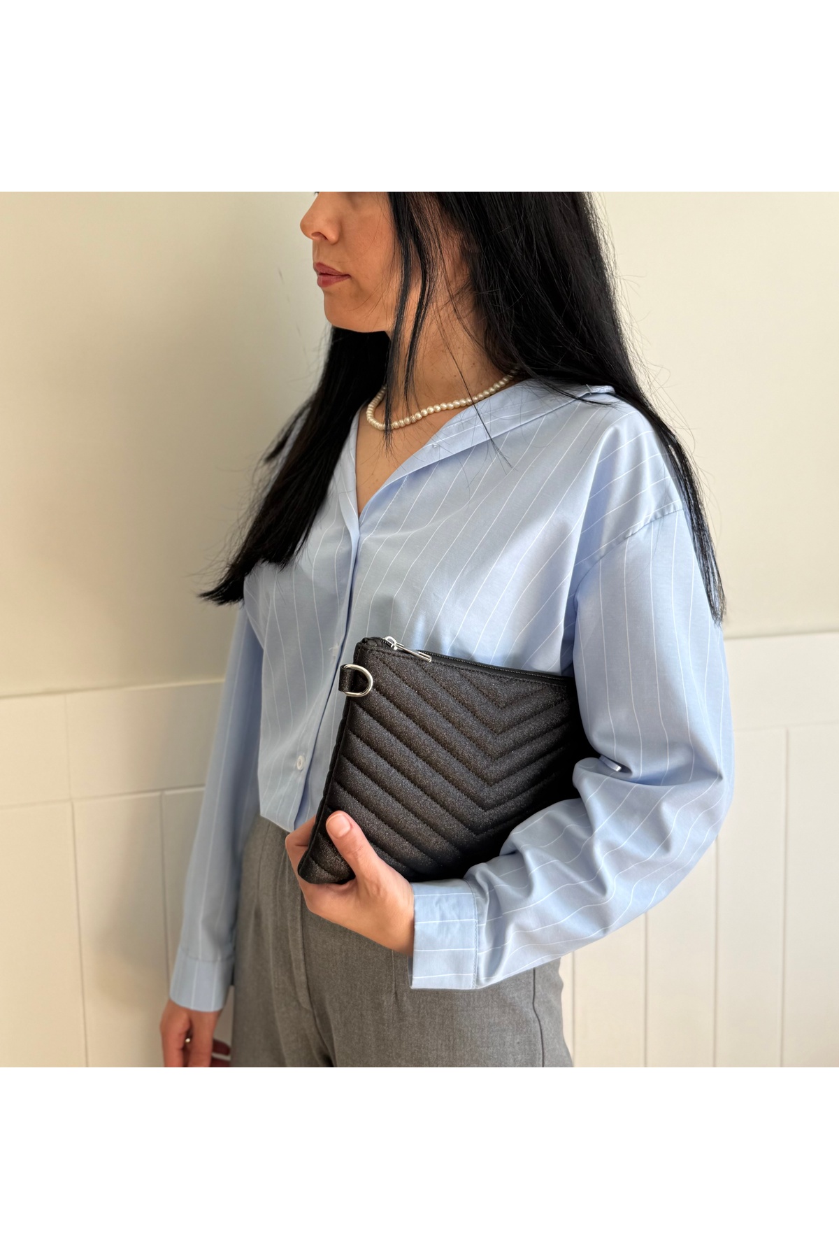 lalettobags Kadın Kabartmalı Portföy & Clutch Çanta