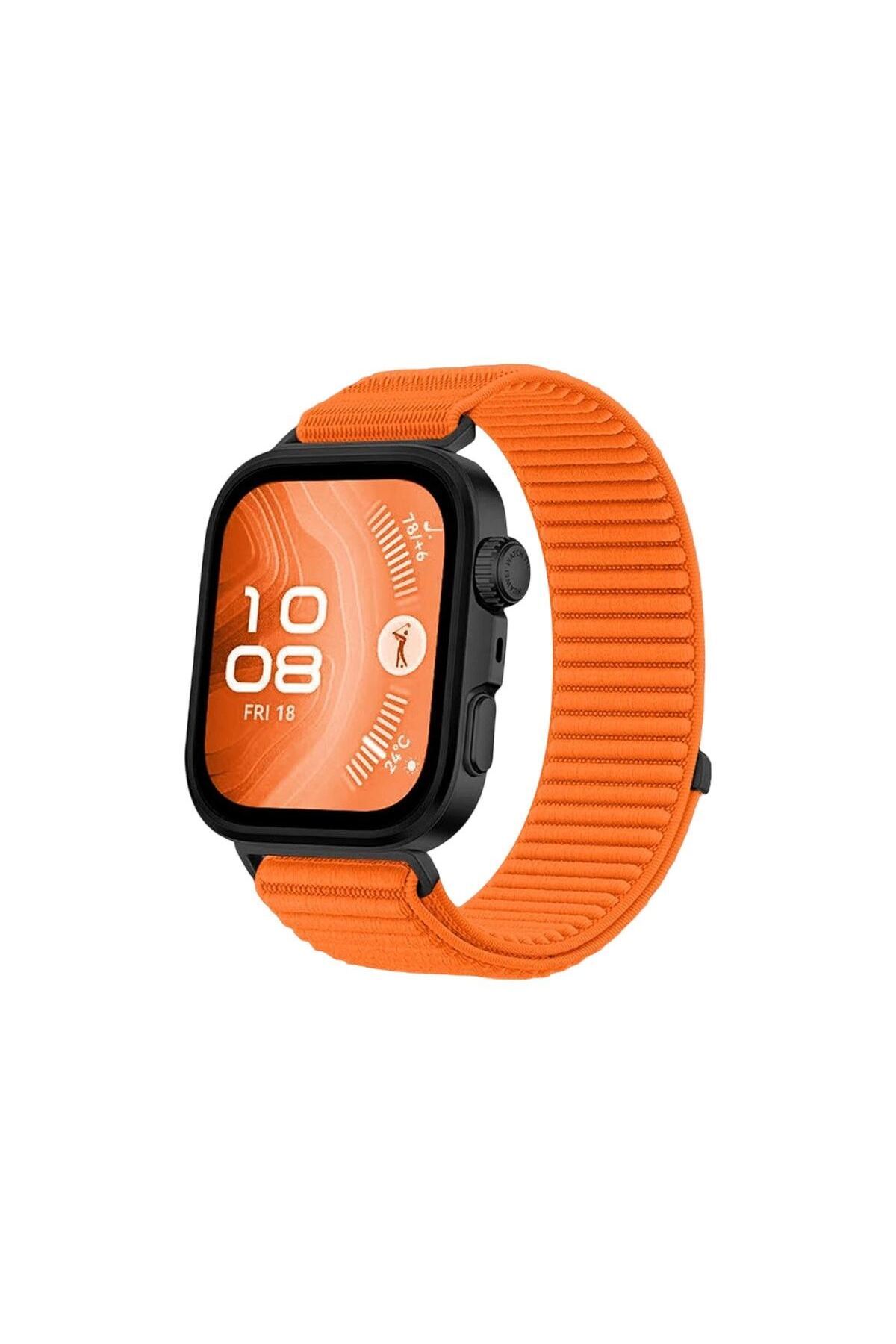 Huawei Fit 4 Braid Kordon (saat Değildir) - Turuncu