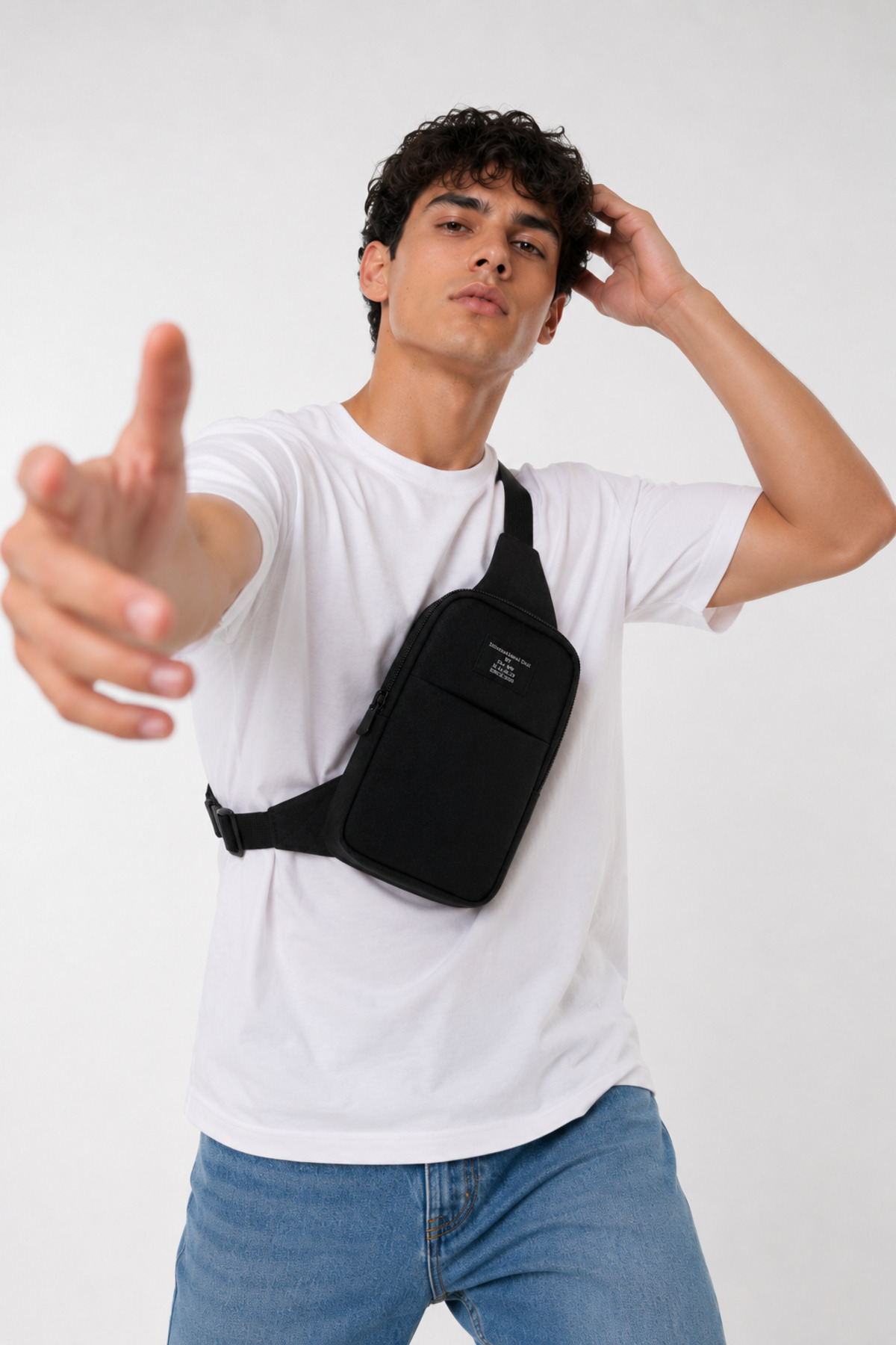the modawest Unisex Telefon Bölmeli Bel Ve Çapraz Omuz Çanta Göğüs Seyahet Günlük Bodybag