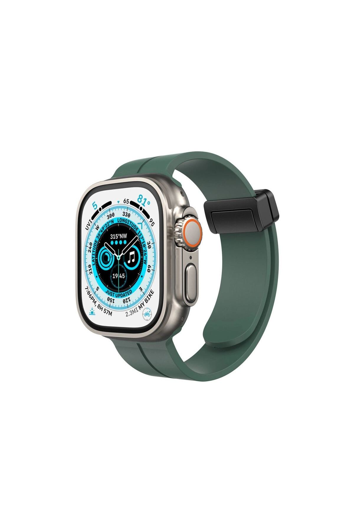Watch 42mm Kr412 Elegance Stylısh Kordon (saat Değildir) - Koyu Yeşil