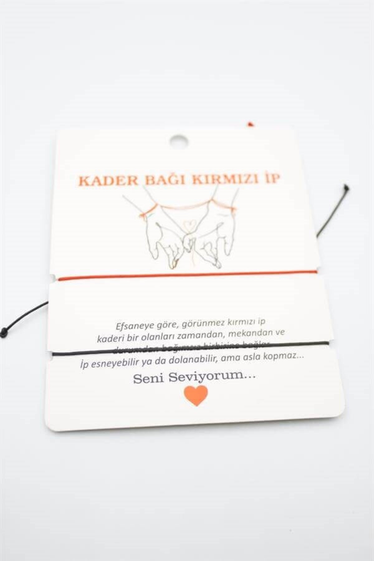 2'li Arkadaş Bilekliği - Kırmızı