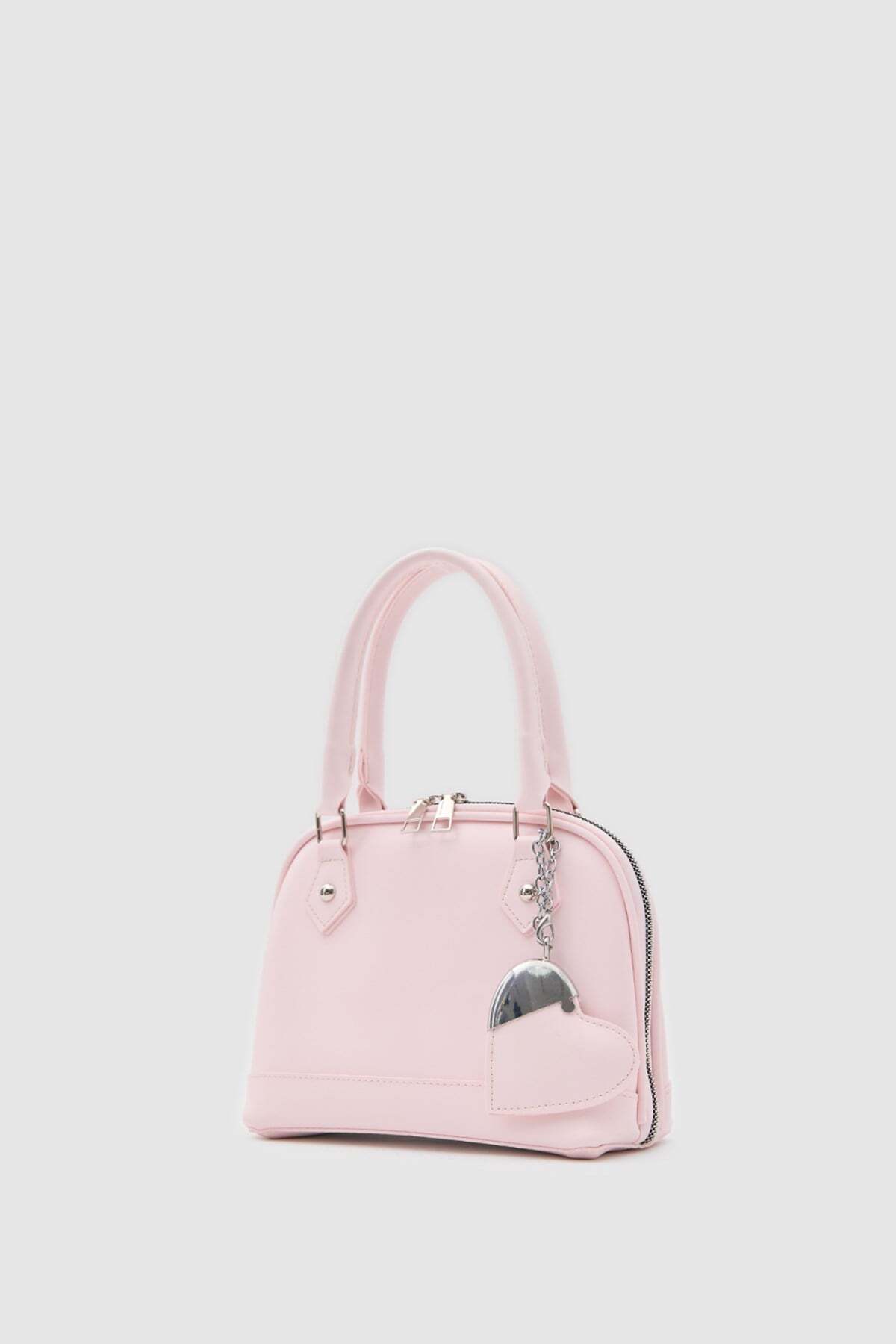 Shule Bags Rio Kalp Charmlı El ve Çapraz Çanta Sakura Pembe görsel 2