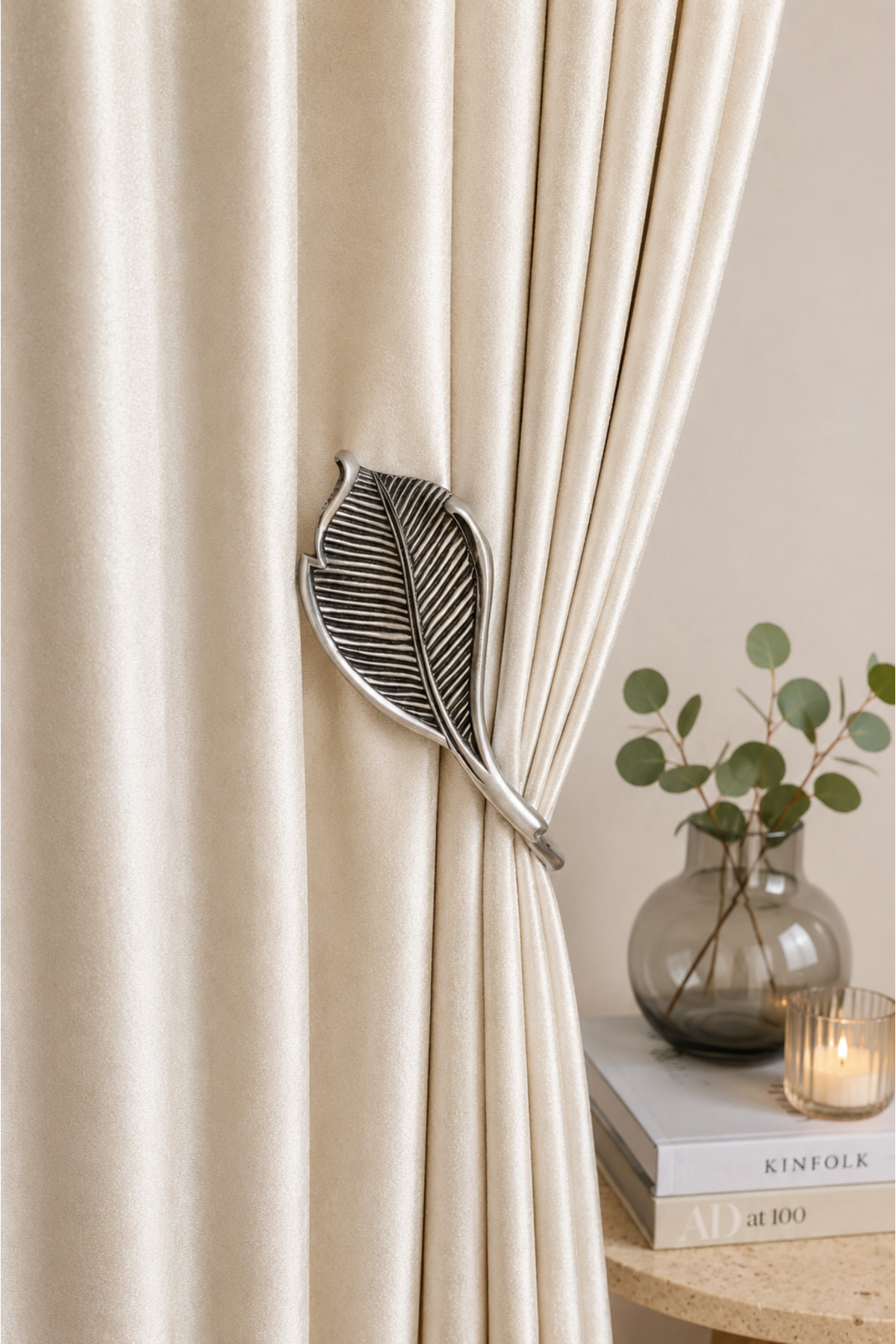 Olivia -Curtain Picking Apparatus Fund Curtain Holder Decorative Curtain Tying Accessory 1PC