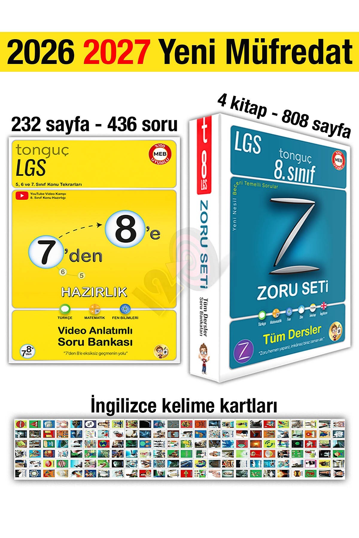 Tonguç Yayınları 7'den 8'e Hazırlık Kitabı 2026 Yaz Tatili 2027 8