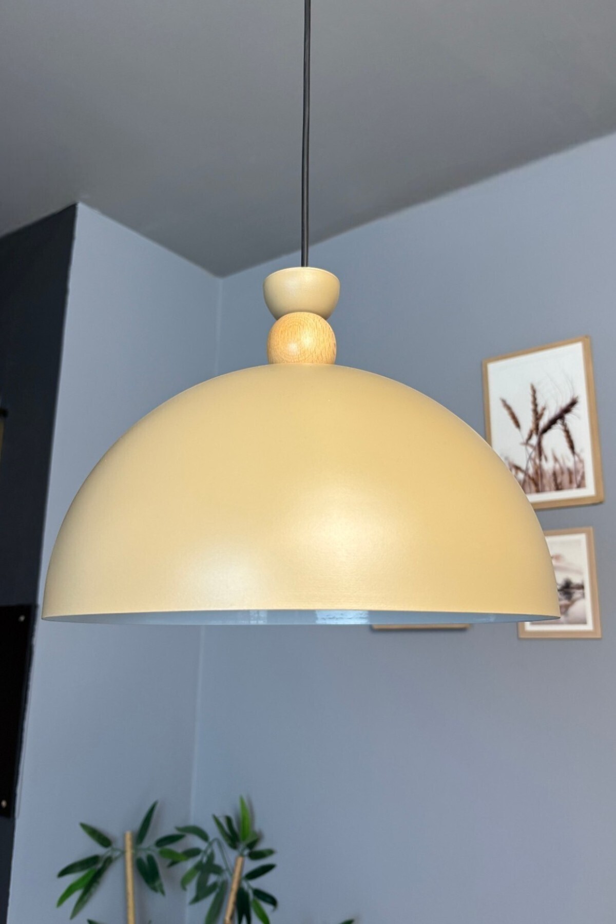 Yimpi Beige Chandelier Single Pendant Salon Hairdresser Cafe Decorative Lighting Patisserie