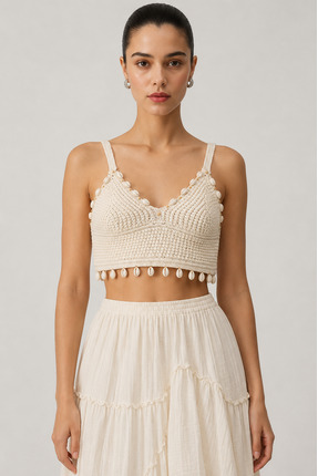 Nisan deniz kabuklu crop