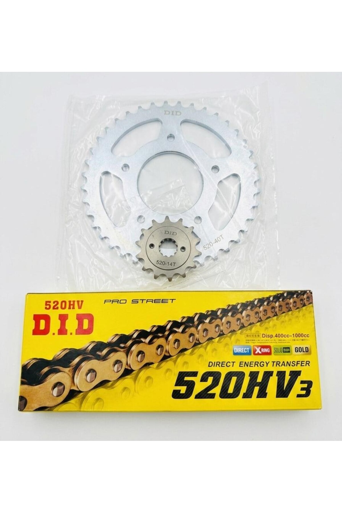 Genel Markalar CF MOTO SR250 - NK250 ZİNCİR DİŞLİ SETİ ÖN 14T-ARKA