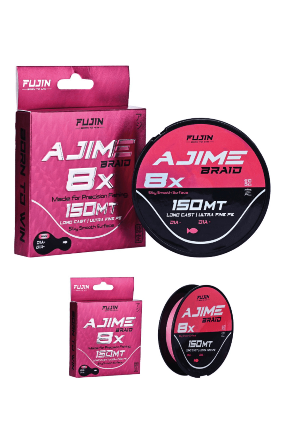 Fujin Ajime Braid 8x 150mt Pink İp - Fiyatı, Yorumları