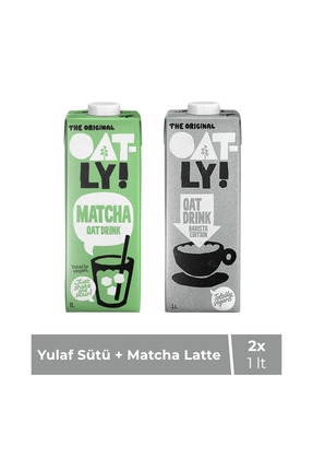 Oatly Barista Yulaflı İçecek 1 LT + Matcha Yulaflı İçecek 1 LT