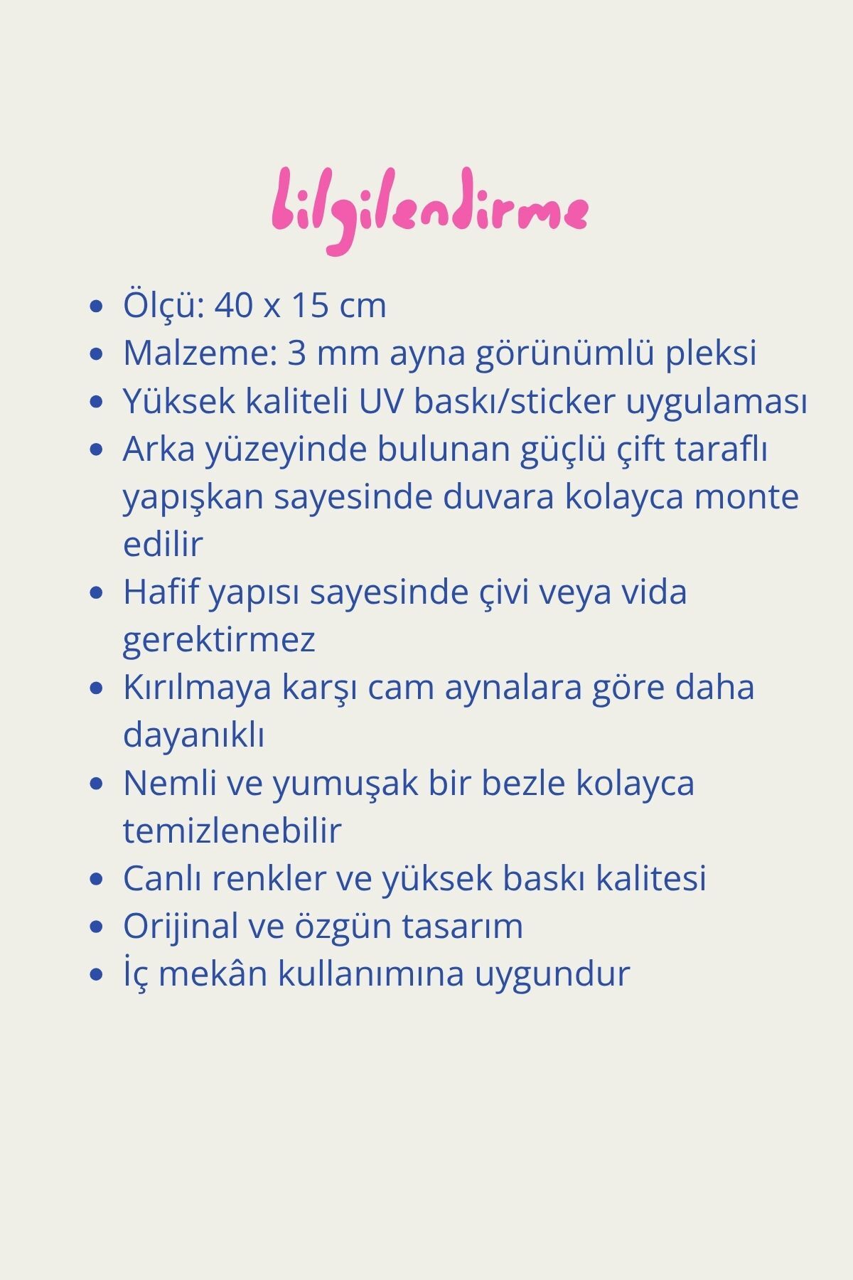 Coffe Time Ayna Görünümlü Pleksi Duvar Dekoru – Kahve Köşesi Dekorasyonu (40x15 cm)