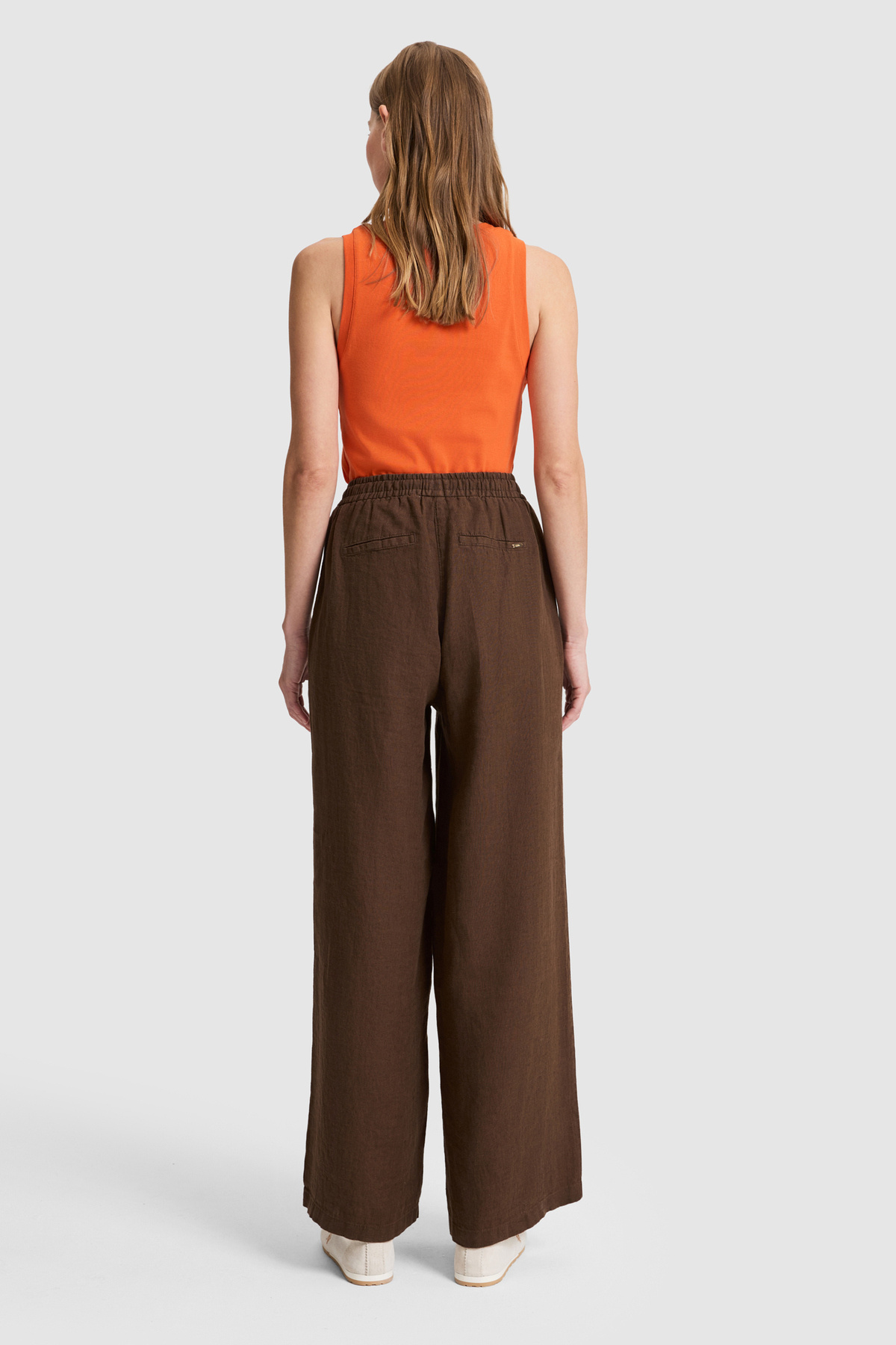 U.S. Polo Assn.  Kadın Kahverengi Kanvas Pantolon 50321992-VR029 - Görsel 5