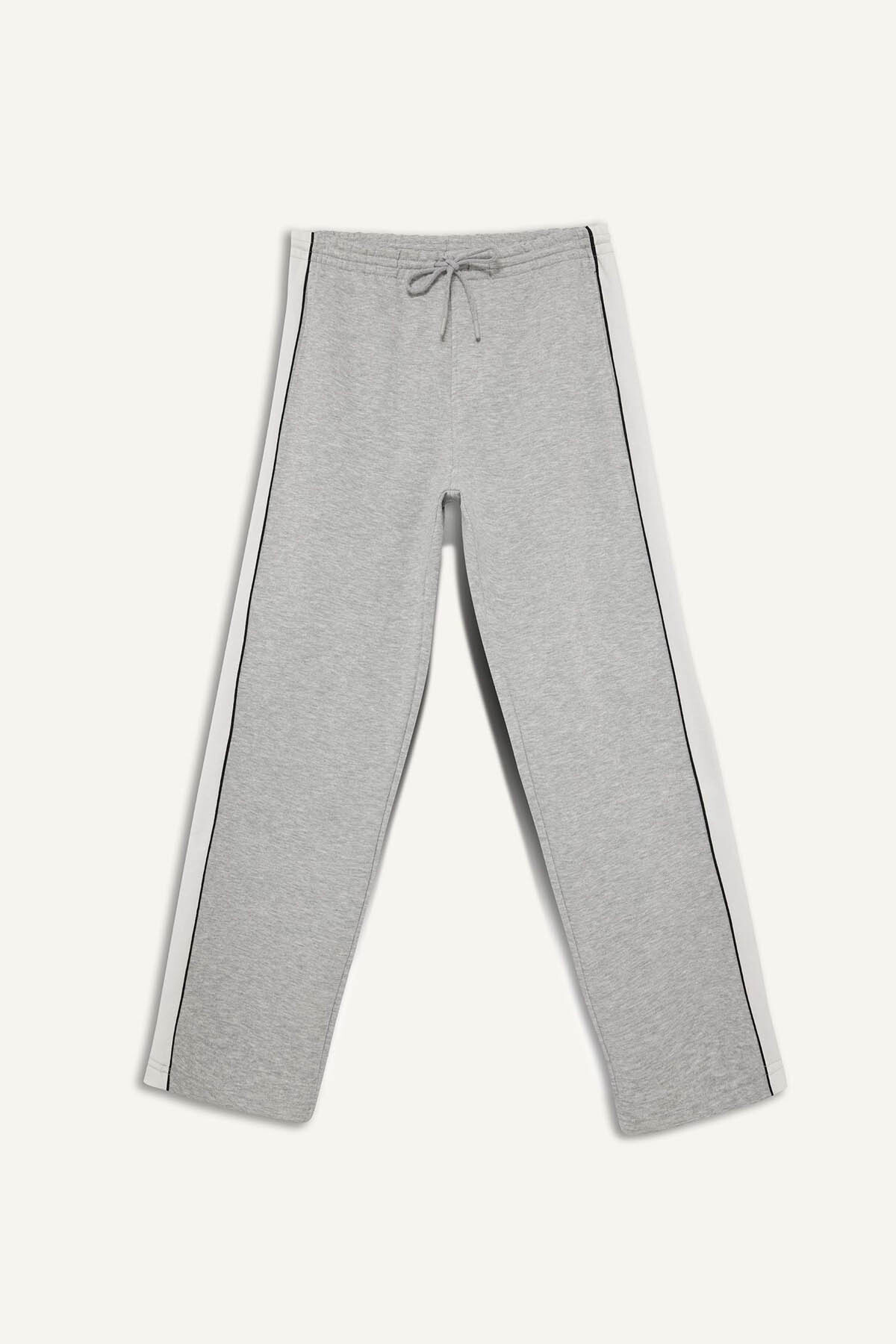 DeFacto Wide Leg Beli Lastikli Cepli Geniş Paça Eşofman Altı F3871AX25WN