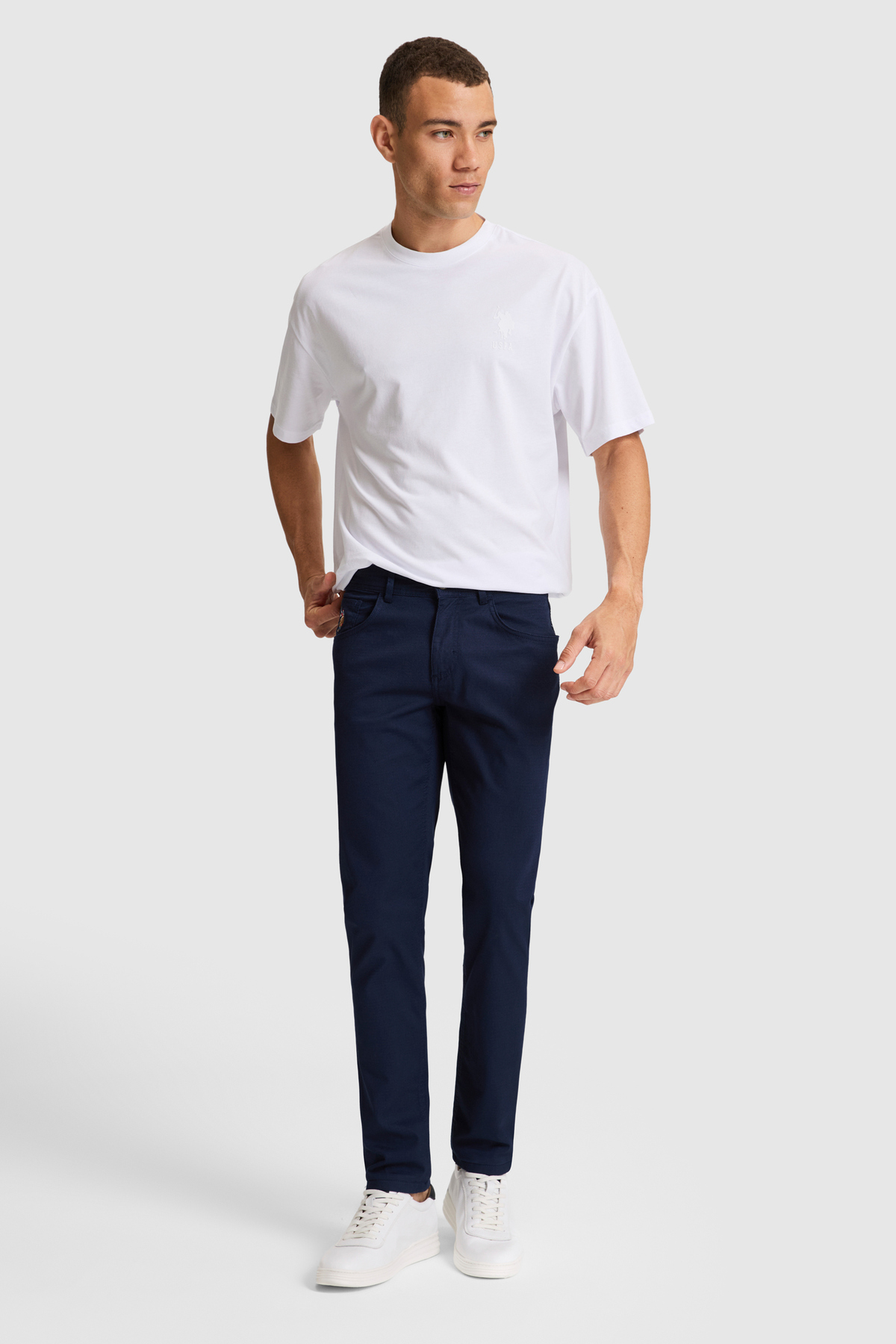 U.S. Polo Assn. Erkek Lacivert Kanvas / Chino Pantolon 50322356-VR033