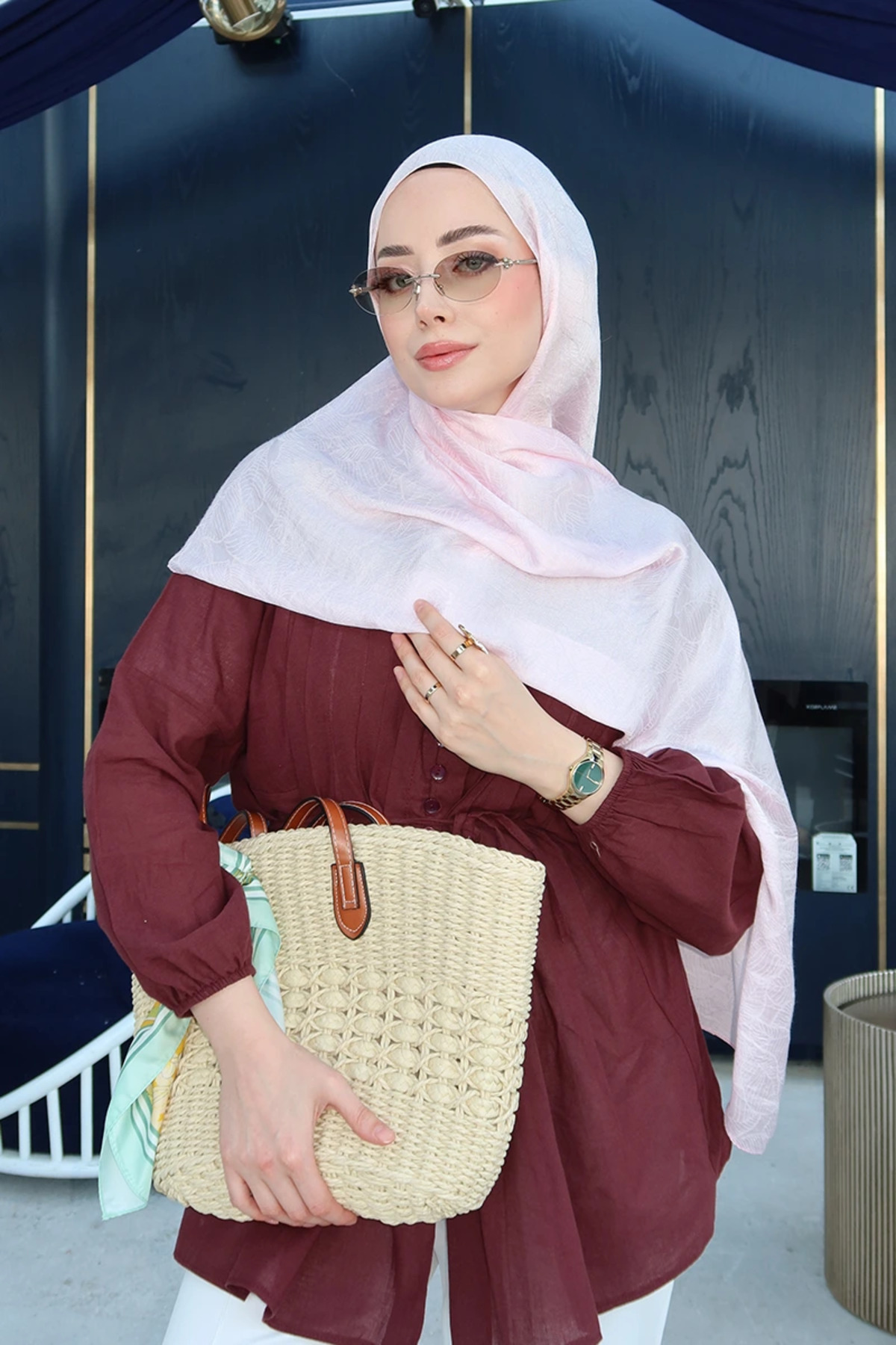 شال یپراک جاکار پریمیوم گلو - صورتی