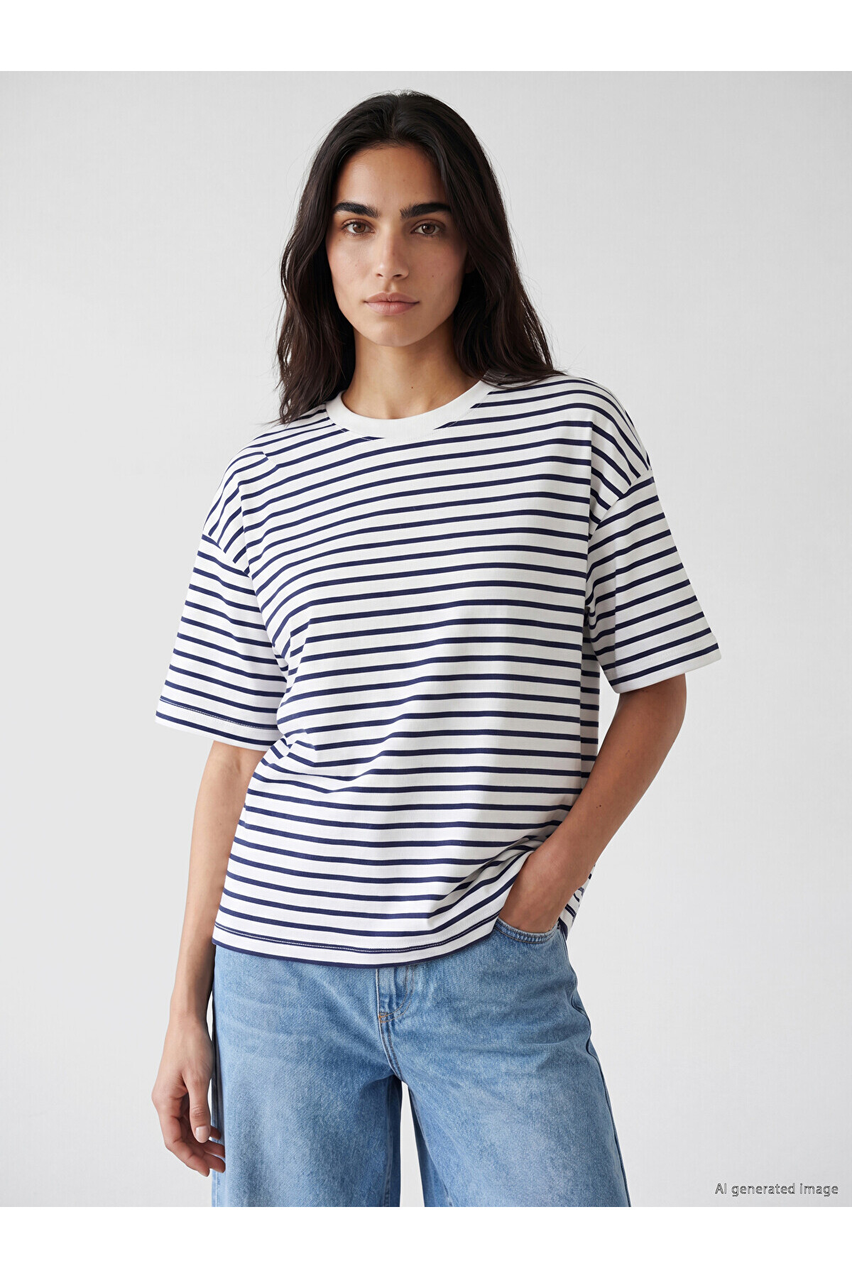 Navy Blue Striped
