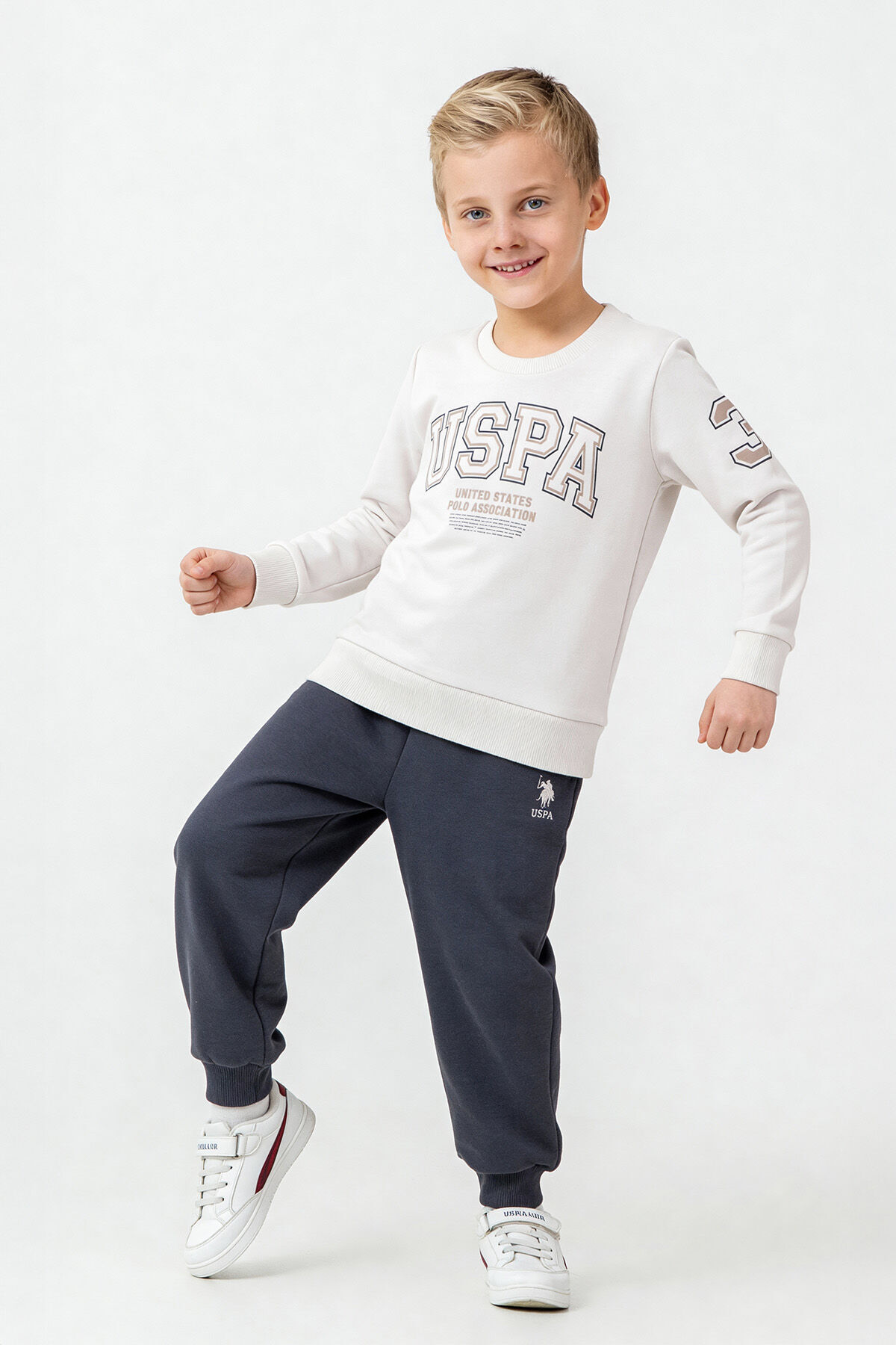 ست گرمکن پسرانه کودک طرحدار آستینبلند U.S. Polo Assn. مدل US2620-C-V2 — 4