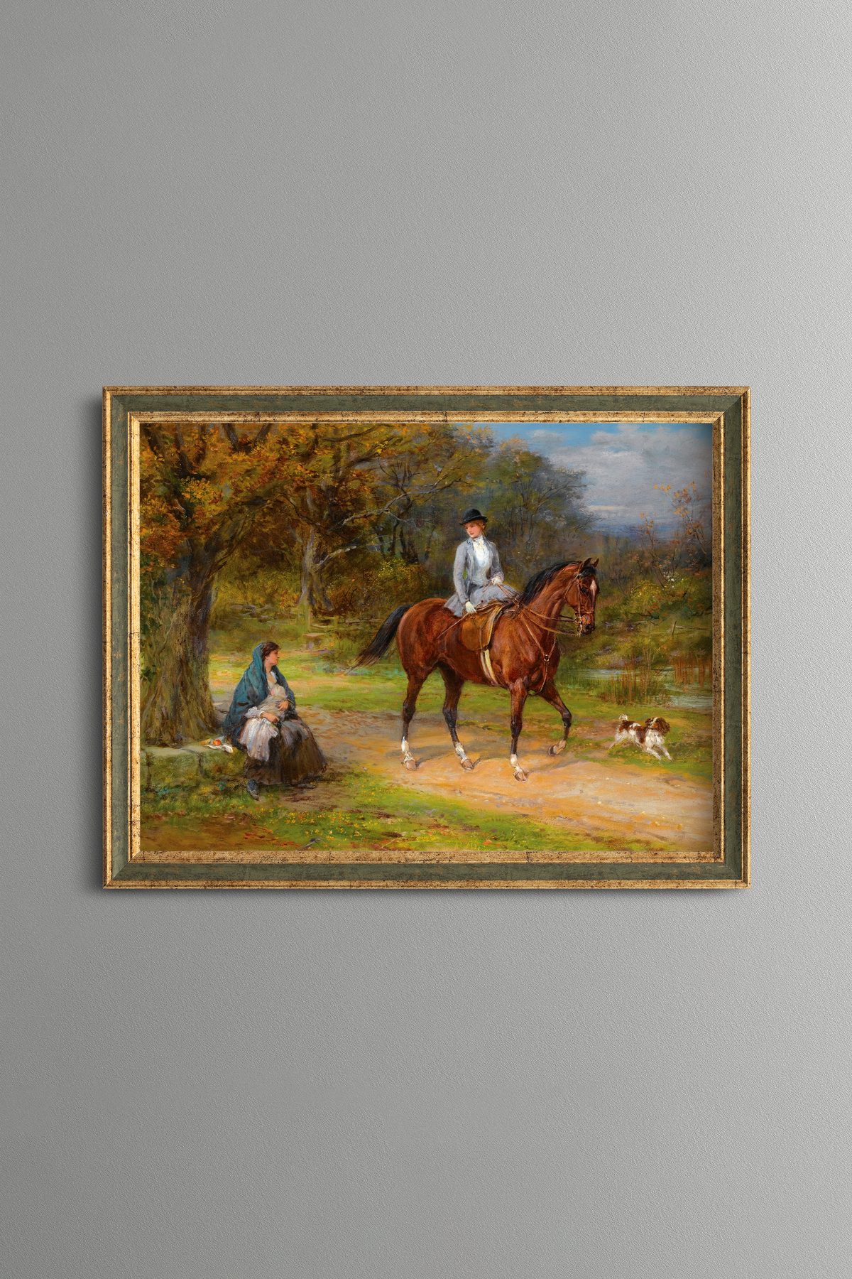 Poverty and Privilege - Vintage Painting - Slim Model