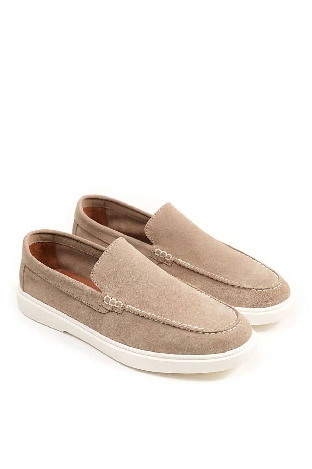 Vogel Petra Premium Süet Loafer Bej görsel 3