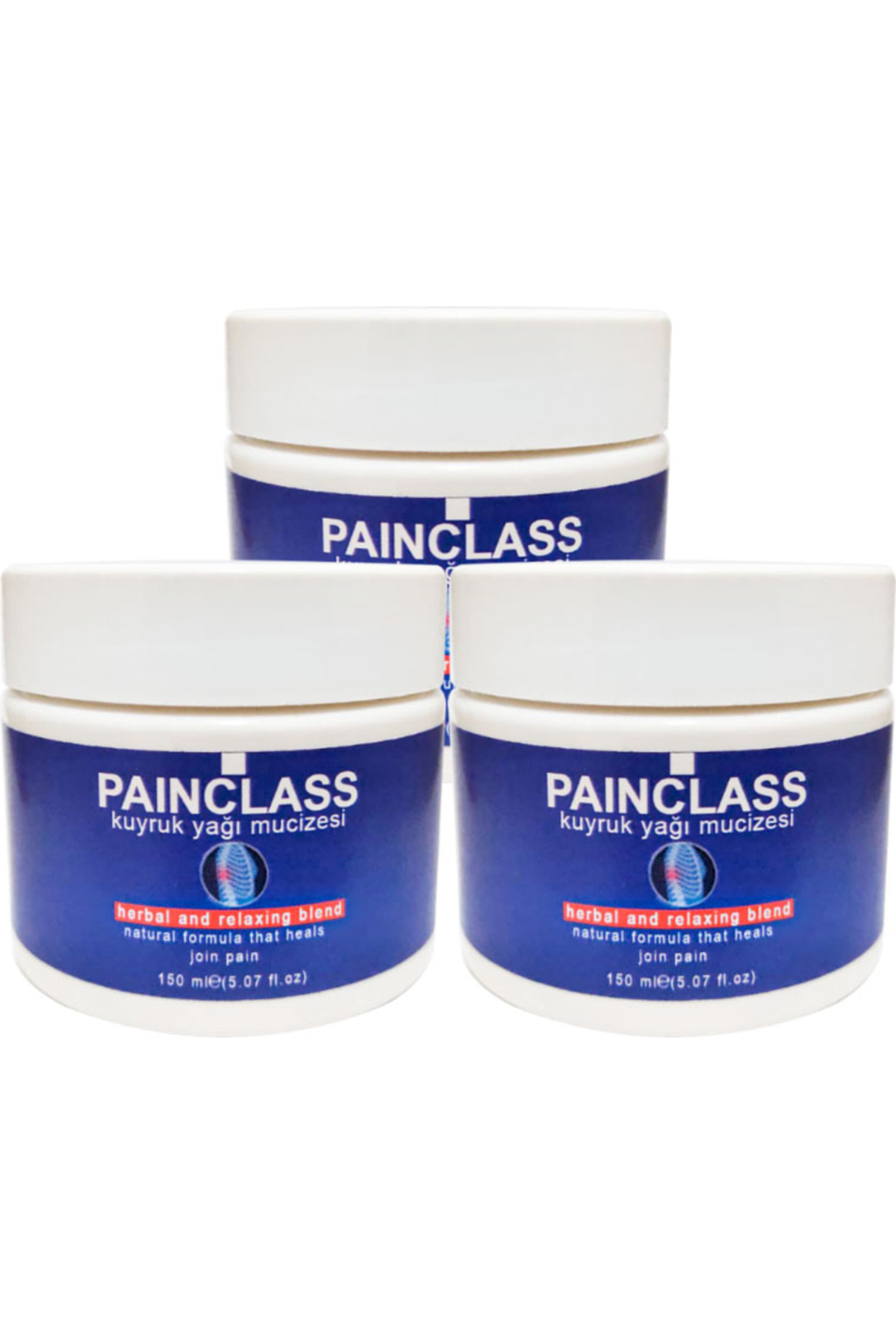 Bezos Painclass HZNKS038 3ADET 150 ml Büyük Boy Kuyruk Yağı Kremi Pain Cream Ağ Rılara Krem — GU-EYF-22248-AGC01