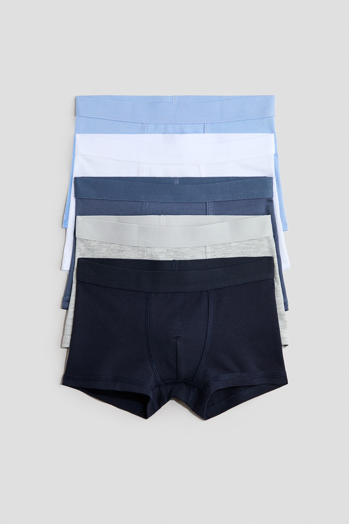 شورت بوکسور نخی بسته 5 عددی اچ اند ام باکسر H&M