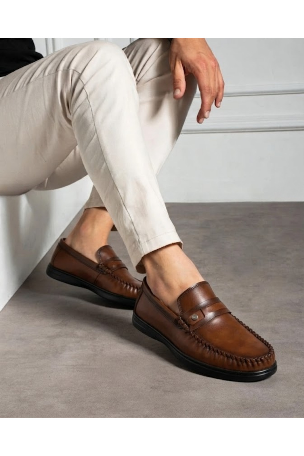 Enes Ayakkabıcılık Erkek Rahat Taban Günlük Klasik Loafer Ayakkabı