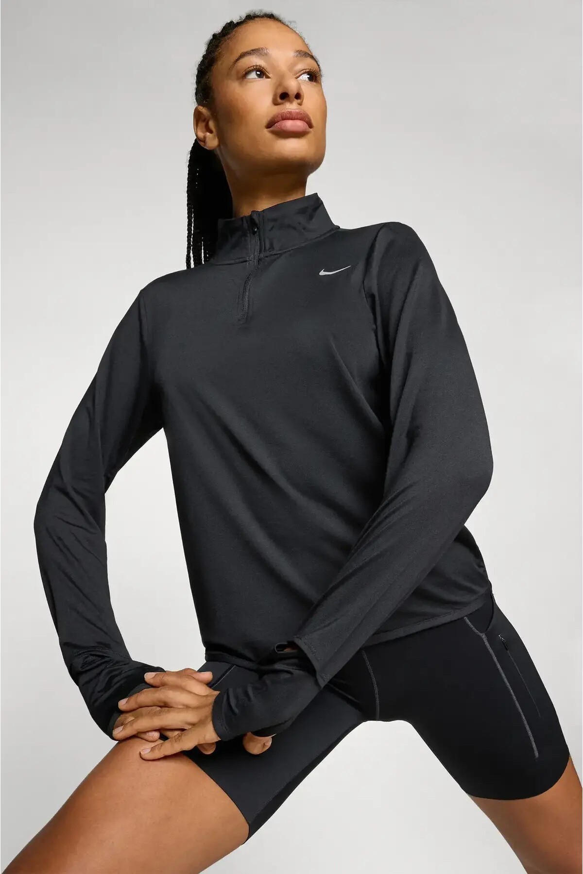 Nike Swift Element Dri-FIT Top Kadın Çeyrek Fermuar Sweatshrit