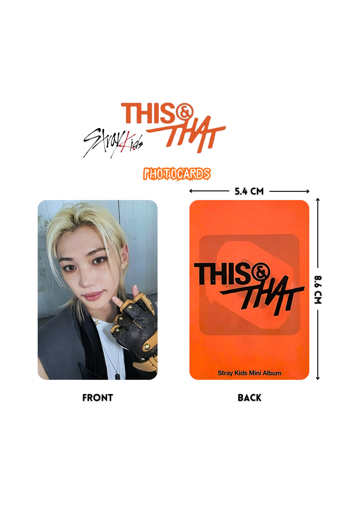 Kpop Dünyasi STRAY KIDS '' This & That '' FANS Ver. Photocards Set