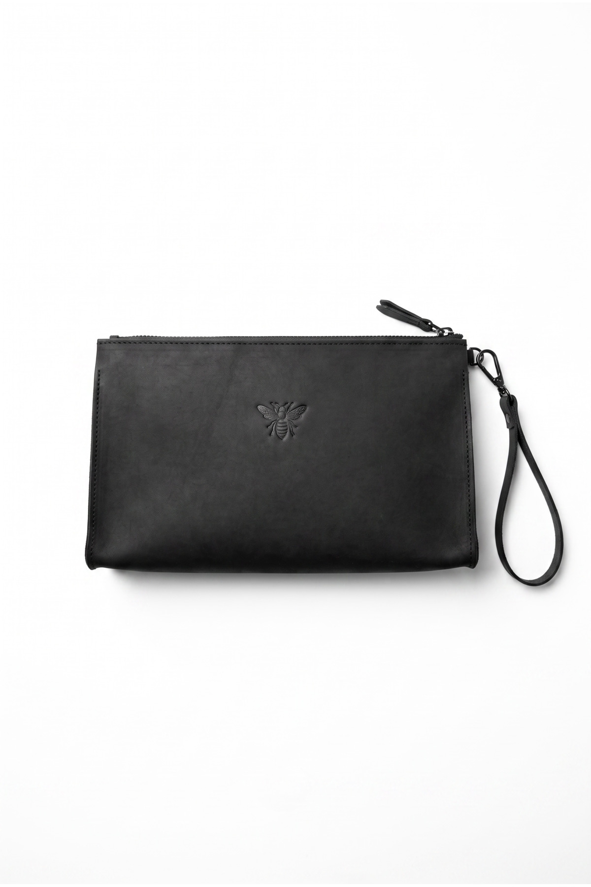 BeeBlack Hakiki Deri Organizer TİTAN Model El Çantası- Crazy Günlük El Taşıma Çantası görsel 7