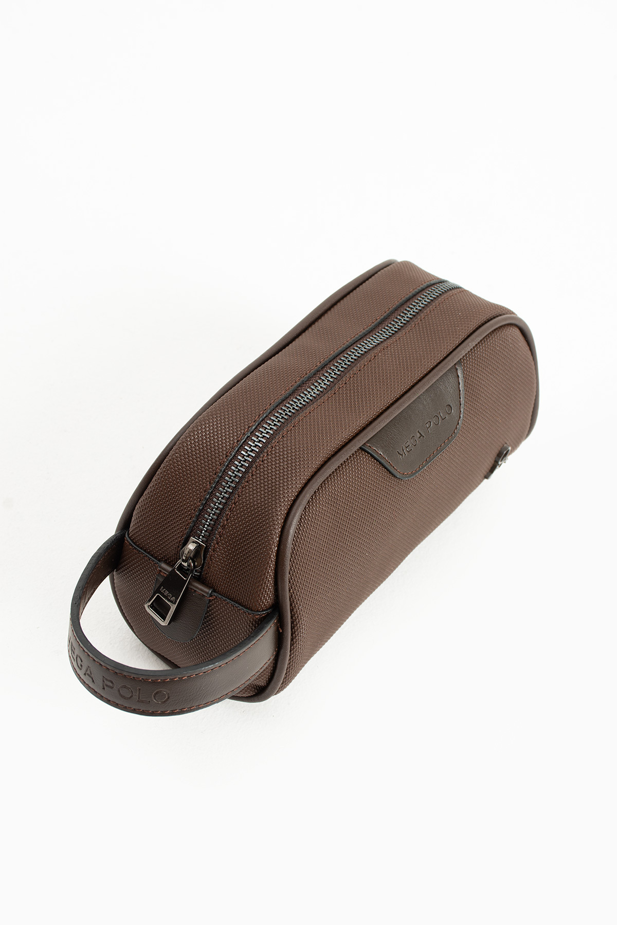 byhakan Mega 433 Erkek El Portföyü El Çantası Clutch Çanta Traş Çantası KAHVERENGİ görsel 4