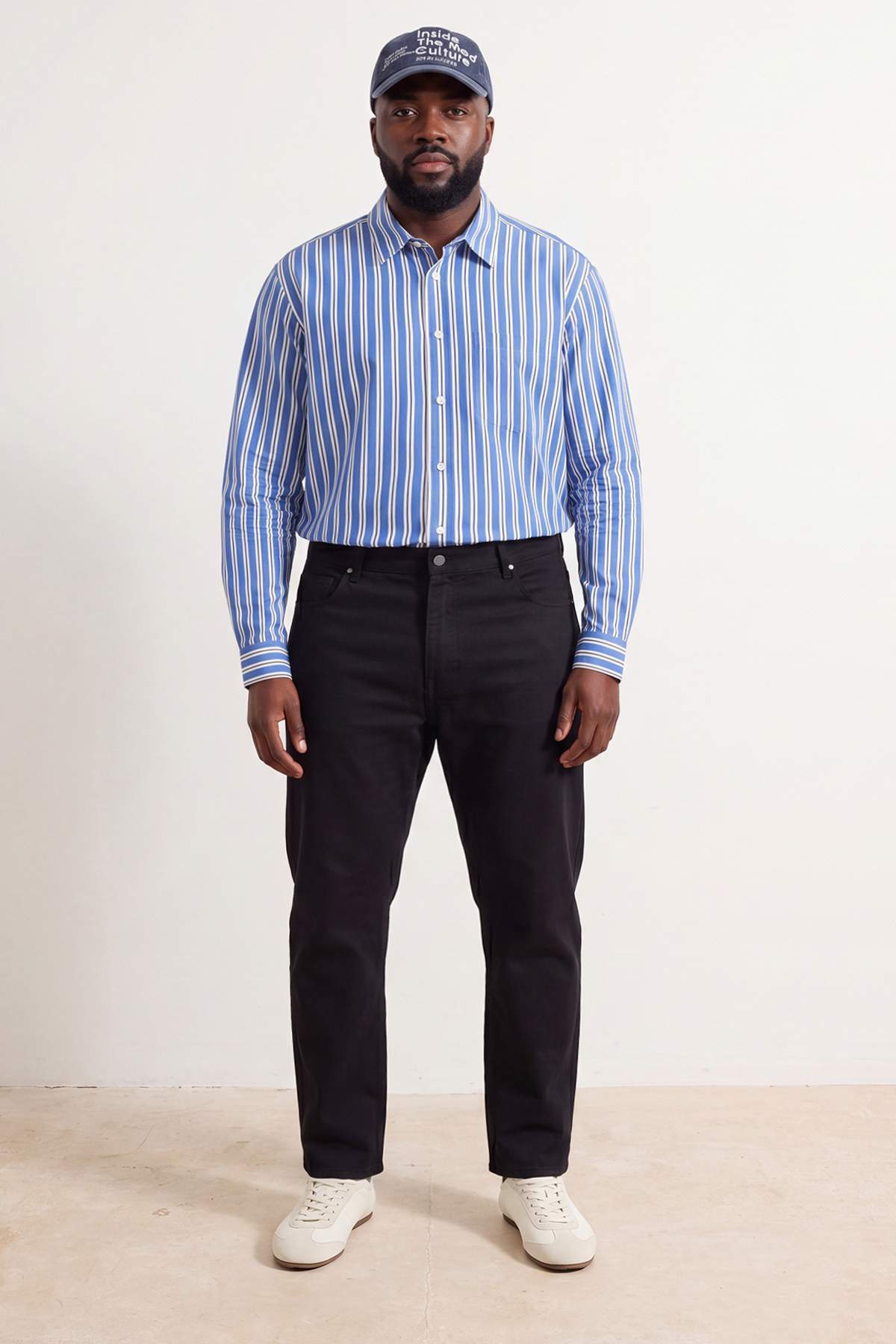 Trendyolmilla Man Büyük Beden Lacivert Regular Fit Esnek Kumaş Pantolon TMNSS26AR00005