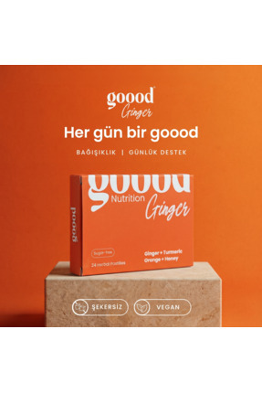 Goood Nutrition Goood Ginger Bitkisel 24'lü Pastil (Zencefil, Zerdeçal, C Vit...