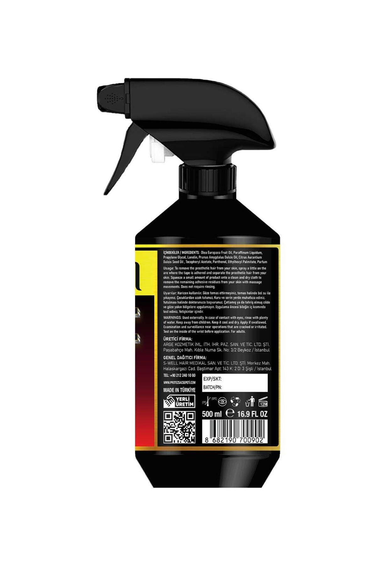 PRO-C Solvent Protez Saç Bant Sökücüsü 16.9 FL OZ (500 ML) — تصویر 4 از 5