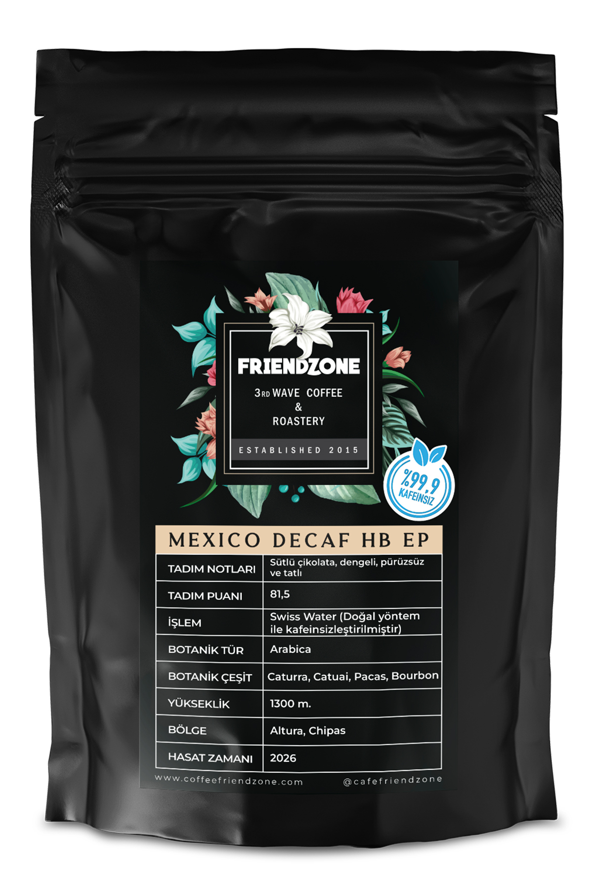 Friendzone 3rd Wave Coffee & Roastery Meksika Decaf ( Kafeinsiz